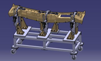流水槽焊接夹具3d图纸下载 13.07 mb,rar格式 机械cad图纸